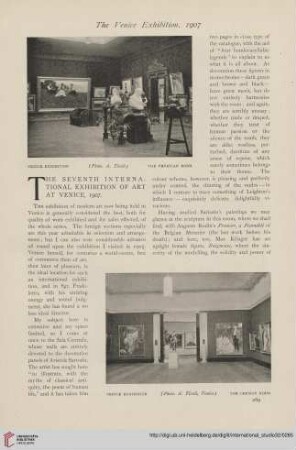 32.1907 = Nr. 128: The seventh international exhibition of art at Venice, 1907