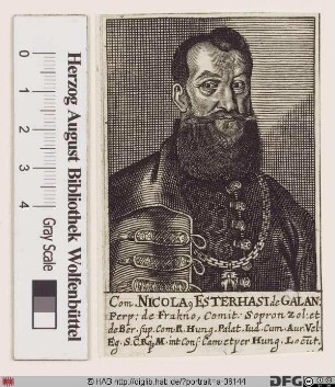 Bildnis Nikolaus (Miklós) Eszterházy, 1626 Graf von Galántha