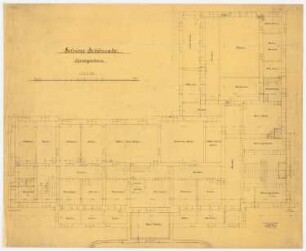 Schloss Schönrade: Grundriss UG 1:50
