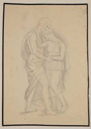Figurenstudie eines Paares [aus der "geblümten Kassette"]