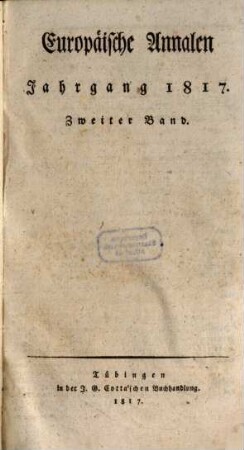 Europäische Annalen. 1817, 2