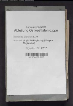 Errichtung von Gewerbegerichten, Generalia