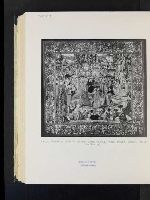 Abb. 72. Musenhügel, Fest für die poln. Gesandten 1573, Flandr. Teppich, Florenz, Uffizien (zu Seite 258).