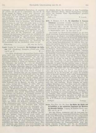 816 [Rezension] Bihl, Michael, De stigmatibus S. Francisci Assisiensis (occasione recentis cuiusdam libri)