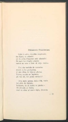 Primavera Franciscana