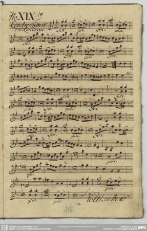 19. Anonymus, Contredanses, G-Dur