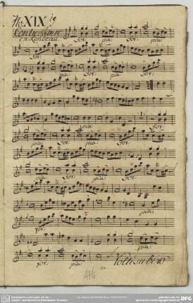 19. Anonymus, Contredanses, G-Dur