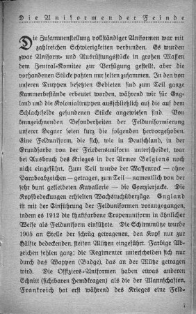 Die Uniformen der Feinde