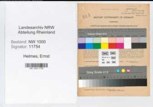 Entnazifizierung Ernst Helmes, geb. 26.06.1902 (Kaufmann)