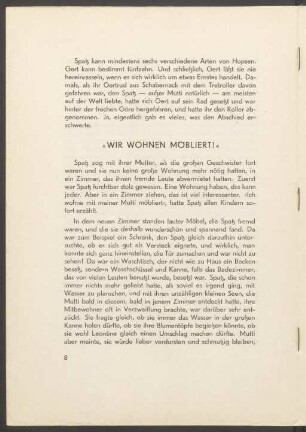 "Wir wohnen möbliert!"