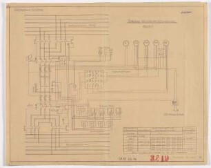 Schema für 6/40 kV Umspanner, Werk I