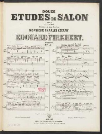No. 8: Douze etudes de salon pour le piano