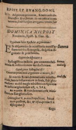 Dominica XII. Post Trinitatis ...