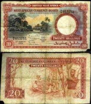 Britisch Westafrika, 20 Schilling