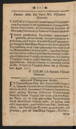 Approbatio Theologorum Ordinis