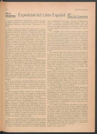 En la Argentina : Exposición del libro español