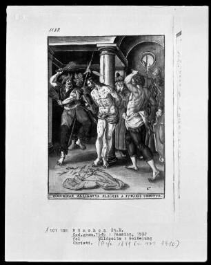Passio unseres Herrn und Heilands Jesu Christi. Mit schönen Figuren geziert — Geißelung Christi