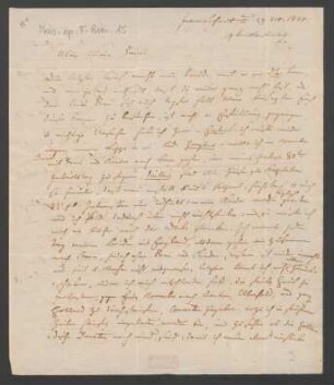 Brief an Peter Joseph Lenné : 29.10.1835