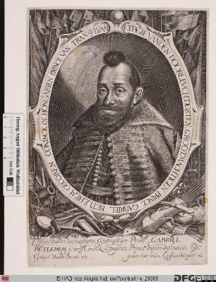 Bildnis Gabriel (Gábor) Bethlen, Fürst von Siebenbürgen (reg. 1613-29)