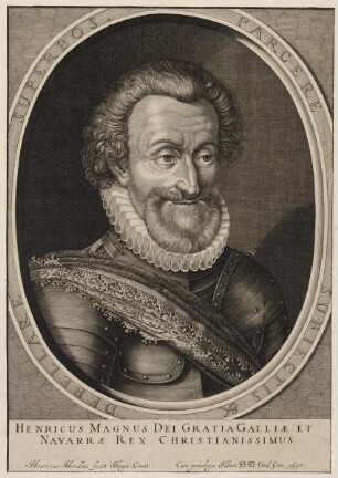 Bildnis des Henricus Magnus, König IV. von Frankreich