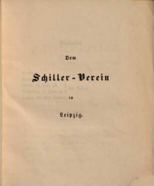 Eine Schiller-Feier : Scenischer Prolog in einem Akte