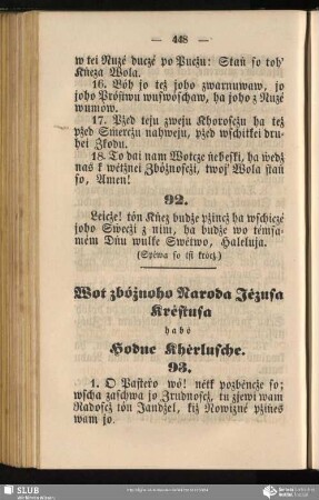 Wot zbóznoho Naroda Jėzusa Kréstusa habó Hodne Khėrlusche