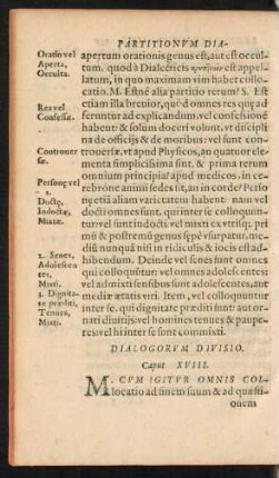 Dialogorum Divisio. Caput XVIII.