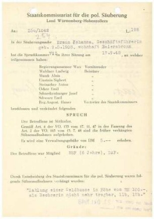 Braun, Johanna