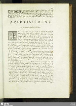 Avertissement sur cette nouvelle Edition