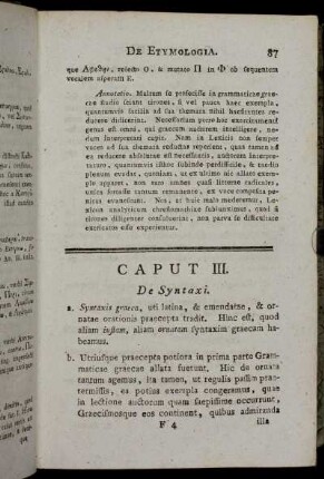 Caput III. De Syntaxi.