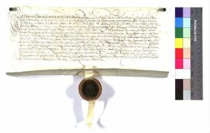 Lehenrevers Heinrichs Steinheuser von Neidenfels zu Rechenberg für Propst Wolfgang von Ellwangen über den halben Zehnt zu Stimpfach