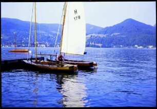 Bad Wiessee: Tegernsee von Bad Wiessee auf den Ort Tegernsee