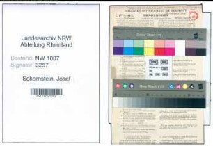 Entnazifizierung Josef Schornstein , geb. 23.10.1905 (Assessor)