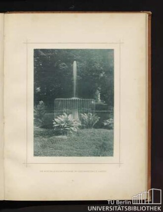 [Tafel] 51. Die Muschelschalen-Fontaine im Lord-Marschall's Garten.