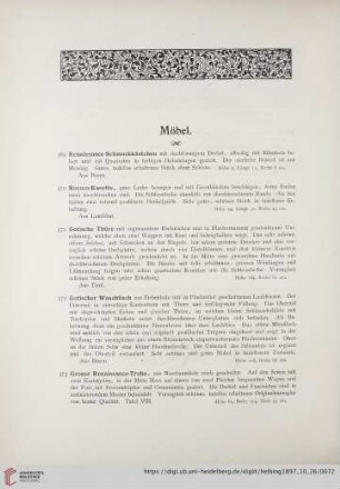 Möbel (Nr. 369-382)