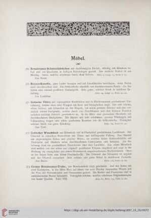 Möbel (Nr. 369-382)