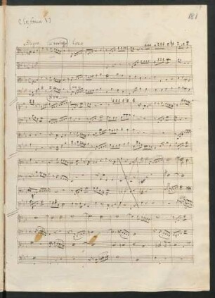 Sinfonien; strings; Es-Dur; MWV N 6