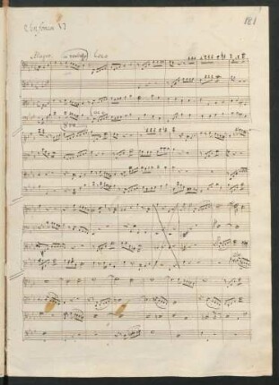 Sinfonien; strings; Es-Dur; MWV N 6