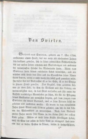 Van Swieten.