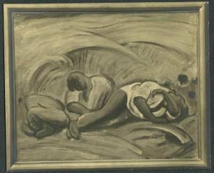 Waldschmidt, Ludwig - Arbeiter ruhend am Feldrand