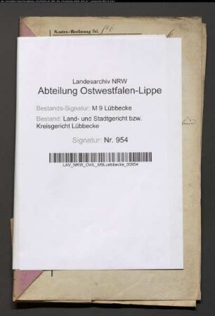 Erblasser: Meyer gt. Wegehöft, Louise, geb. Winkelmann: