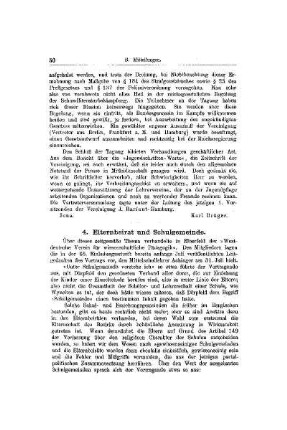 Elternbeirat und Schulgemeinde : [Mitteilungen]