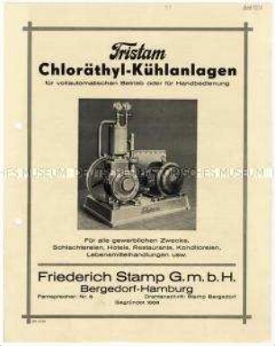 Chloräthyl-Kühlanlagen