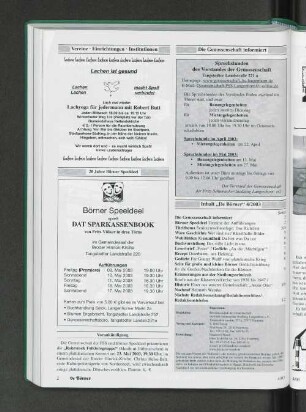 Vereine.Einrichtung.Institutionen