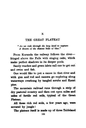 X THE GREAT PLATEAU