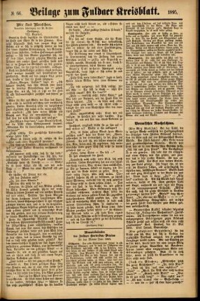 Zweite Ausgabe vom Donnerstag, den 06. Juni 1895.