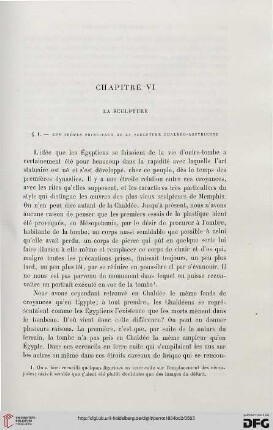 Chapitre VI: La sculpture