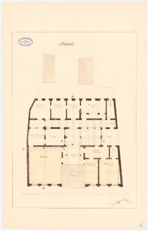 Rathaus, Innsbruck: Grundriss 2. Stock