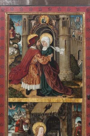 Marienaltar — Anna und Joachim an der Goldenen Pforte