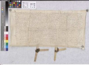 Bobstadt: Vertrag zwischen den Gemeinden Bobstadt und Biblis wegen eines Grabens am Heylmannssteeg